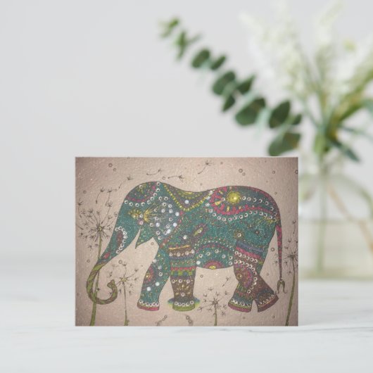 Elephant Briefkaart (Staand voorkant)