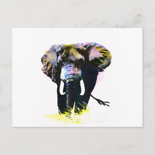 Elephant Briefkaart (Voorkant)