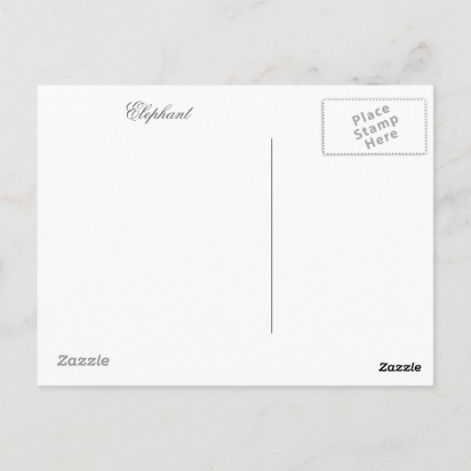 ELEPHANT BRIEFKAART (Achterkant)