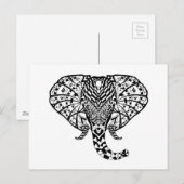 Elephant Briefkaart (Voorkant / Achterkant)