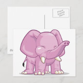 Elephant Briefkaart (Voorkant / Achterkant)