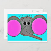 Elephant Briefkaart (Voorkant / Achterkant)