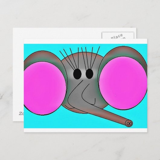 Elephant Briefkaart (Voorkant / Achterkant)