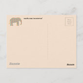 Elephant Briefkaart (Achterkant)