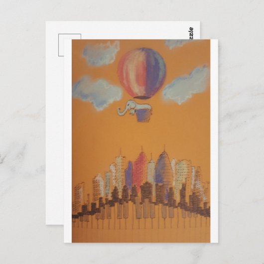 Elephant briefkaart (Voorkant / Achterkant)