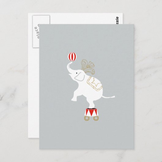 Elephant Briefkaart (Voorkant / Achterkant)