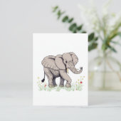 Elephant Briefkaart (Staand voorkant)