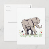 Elephant Briefkaart (Voorkant / Achterkant)