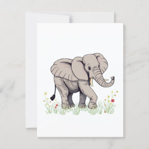 Elephant Briefkaart