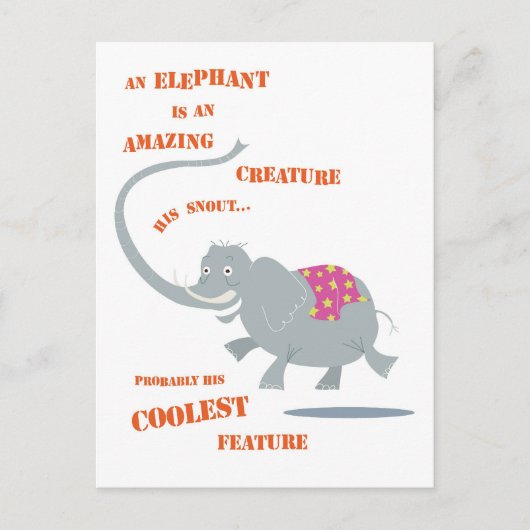 Elephant briefkaart (Voorkant)