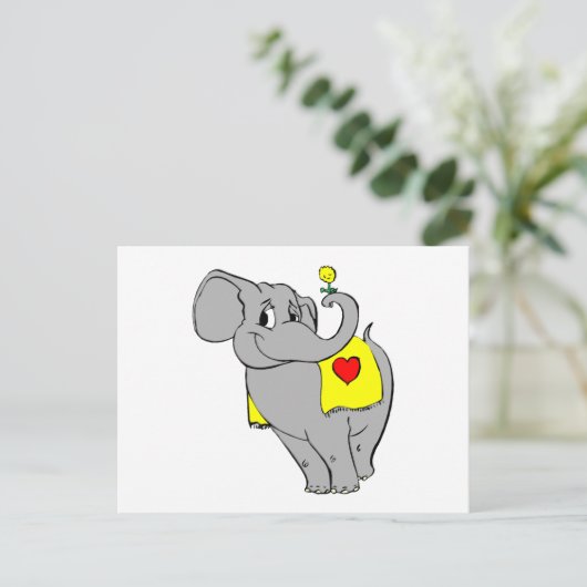 Elephant Briefkaart (Staand voorkant)