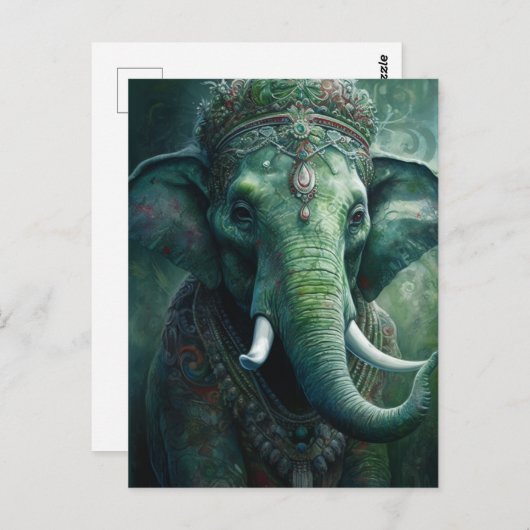 Elephant Briefkaart (Voorkant / Achterkant)