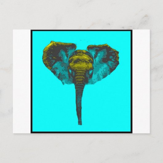 Elephant Briefkaart (Voorkant)