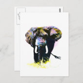Elephant Briefkaart (Voorkant / Achterkant)