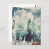 Elephant Briefkaart (Voorkant / Achterkant)