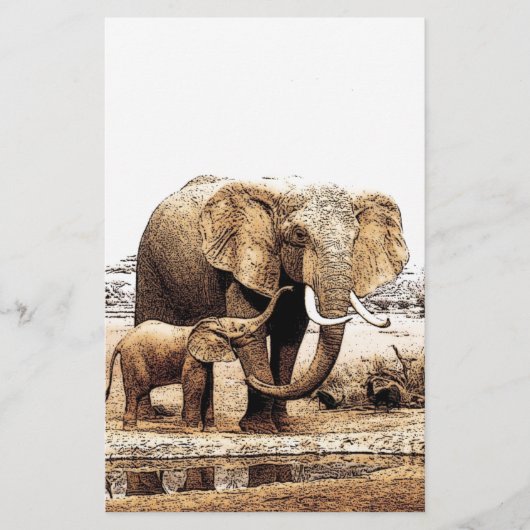 Elephant Briefpapier (Voorkant)