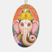 Elephant Buddha Art Ganesha kerstversiering Keramisch Ornament (Links)