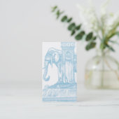 Elephant Buddha Quotation Visitekaartje (Staand voorkant)