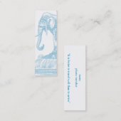 Elephant Buddha Quote Mini Visitekaartje (Voorkant / Achterkant)