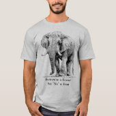 Elephant Bull neemt een rol | Afrikaanse wilde die T-shirt (Voorkant)