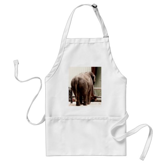 Elephant Bum Apron Standaard Schort (Voorkant)