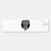 Elephant Bumpersticker (Voorkant)