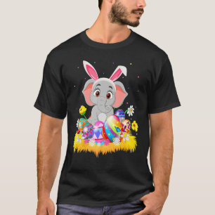Elephant Bunny Easter Funny Elephant Easter S T-shirt