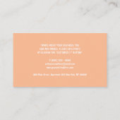 Elephant Butterflies Nose Visitekaartje (Achterkant)