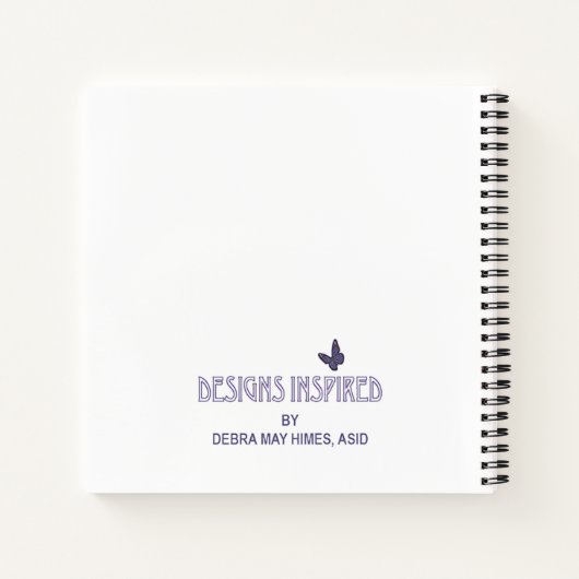 Elephant & Butterflies Notitieboek (Achterkant)