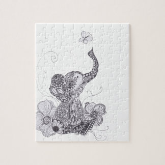 Elephant Butterfly Legpuzzel
