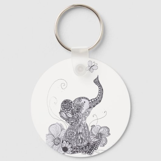 Elephant Butterfly Sleutelhanger (Voorkant)
