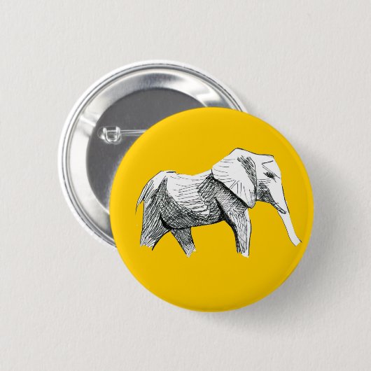 Elephant Button (Voorkant /achterkant)