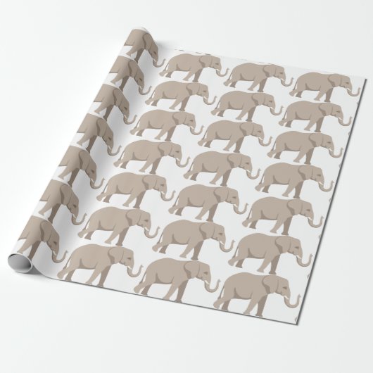 Elephant Cadeaupapier (Uitgerold)
