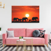 Elephant Canvas Afdruk (Insitu (Woonkamer))