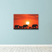 Elephant Canvas Afdruk (Insitu (Houten vloer))