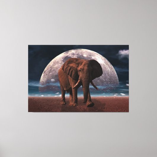 Elephant Canvas Afdruk (Voorkant)