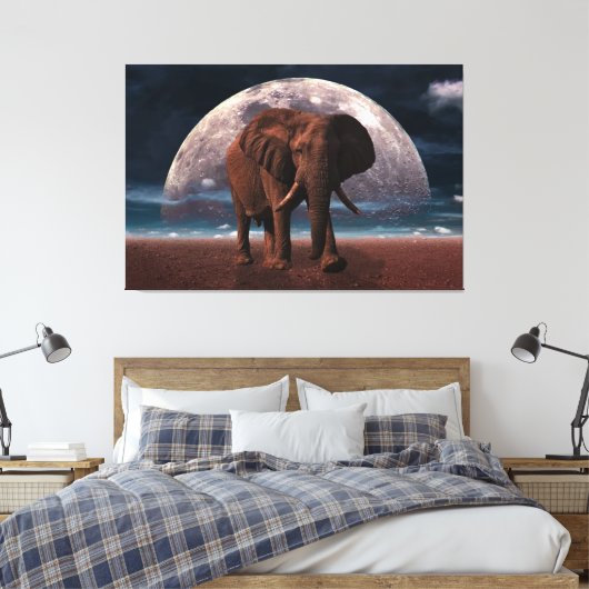 Elephant Canvas Afdruk (Insitu (Slaapkamer))