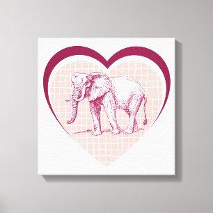 Elephant Canvas Afdruk