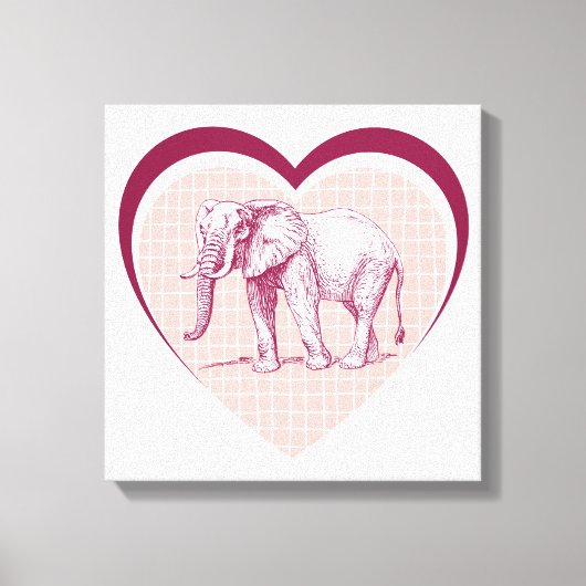 Elephant Canvas Afdruk (Voorkant)