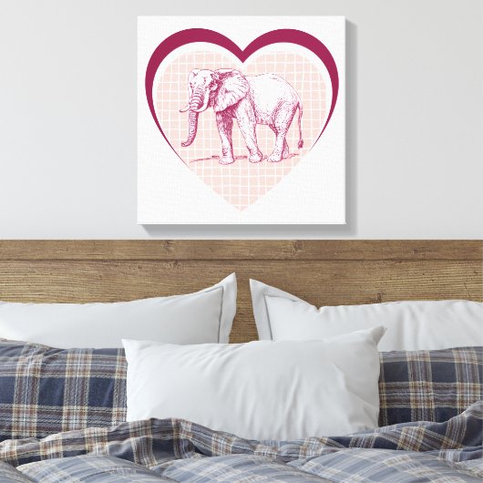 Elephant Canvas Afdruk (Insitu (Slaapkamer))