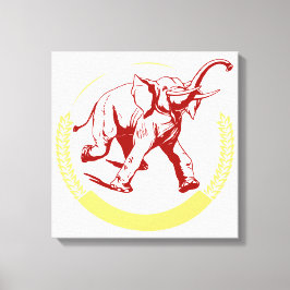 Elephant Canvas Afdruk