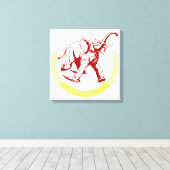 Elephant Canvas Afdruk (Insitu (Houten vloer))