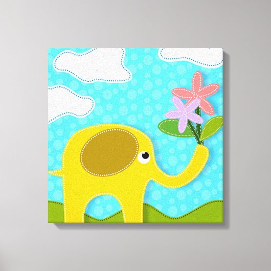 Elephant Canvas Afdruk (Voorkant)