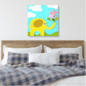 Elephant Canvas Afdruk (Insitu (Slaapkamer))