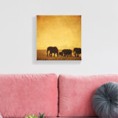 Elephant Canvas Afdruk (Insitu (Woonkamer))