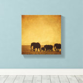 Elephant Canvas Afdruk (Insitu (Houten vloer))