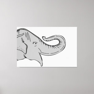 Elephant Canvas Afdruk