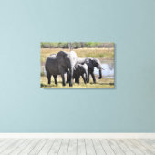 Elephant Canvas Afdruk (Insitu (Houten vloer))