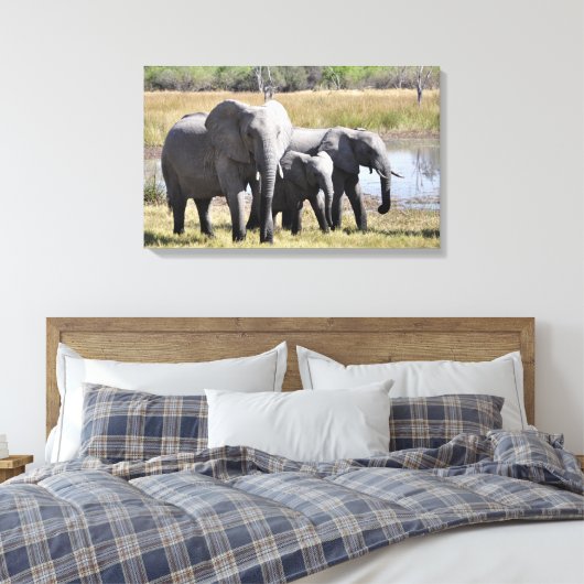 Elephant Canvas Afdruk (Insitu (Slaapkamer))
