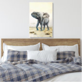 Elephant Canvas Afdruk (Insitu (Slaapkamer))